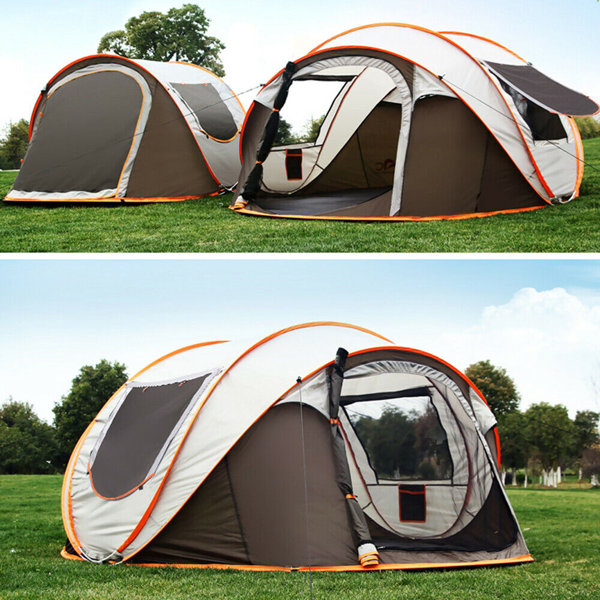 Ayamaya Pop Up Tent With Vestibule For 46 Person Double Layer Waterproof Easy Setup Family